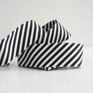 Bessie Pearl Dress Stripe Black Binding
