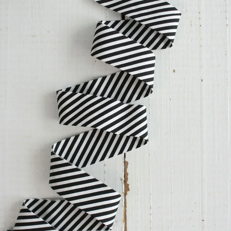Bessie Pearl Dress Stripe Black Binding