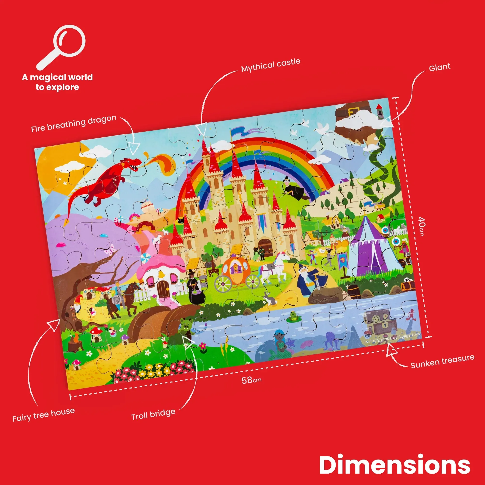 BIGJIGS | Fantasy Floor Puzzle