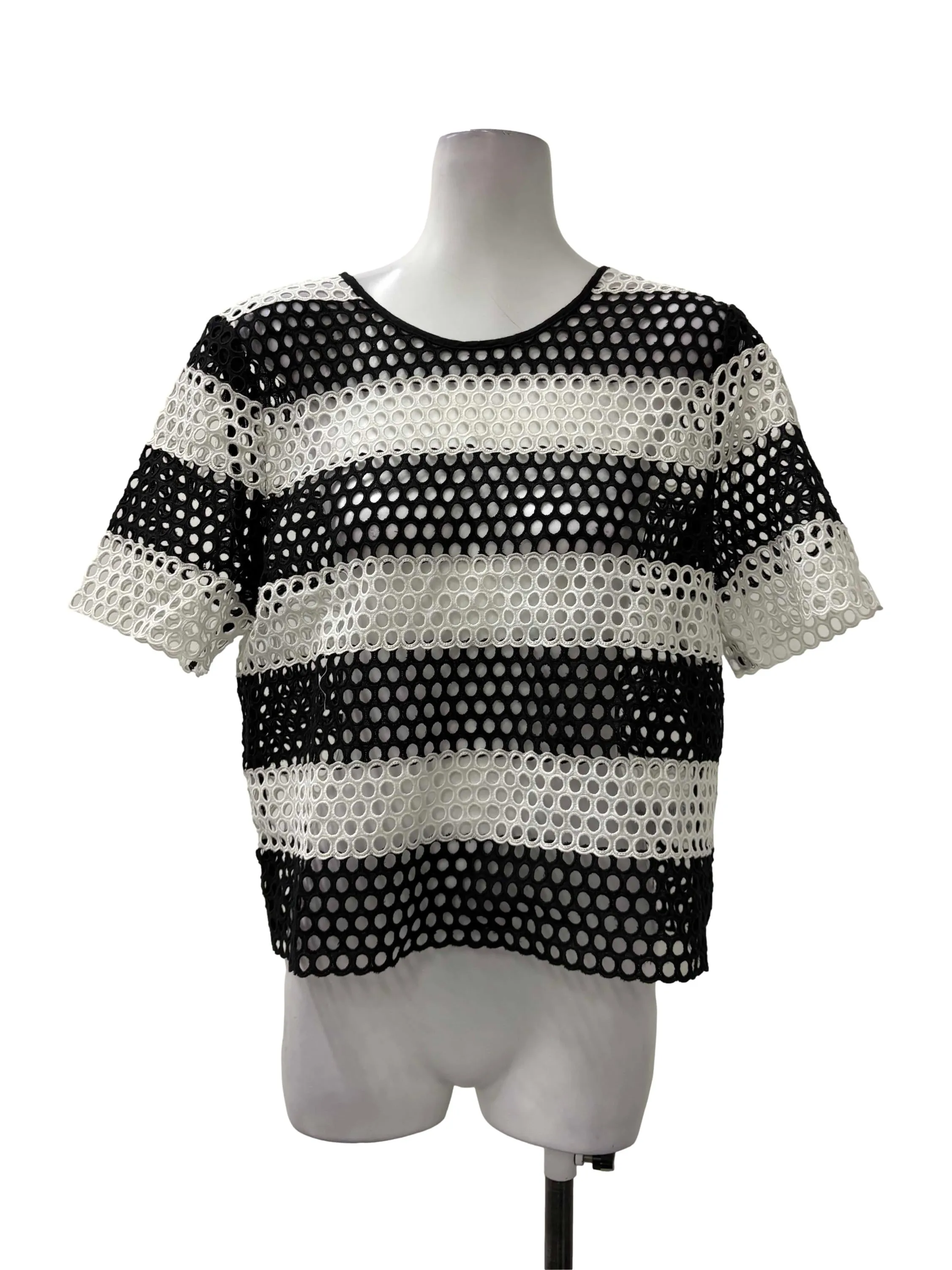 Black & White Grid Tee