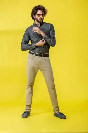 Black Casual Shirt FS Regular Fit