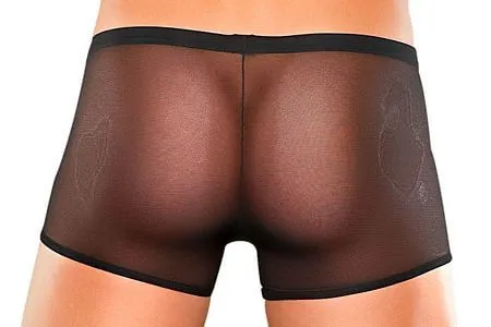 Black Plus Size Pouch Short