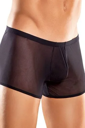 Black Plus Size Pouch Short