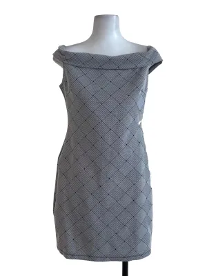 Black Textured Pattern Dress