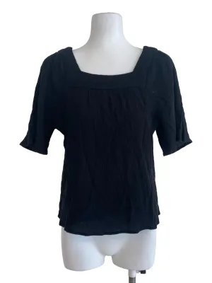 Black Textured Top