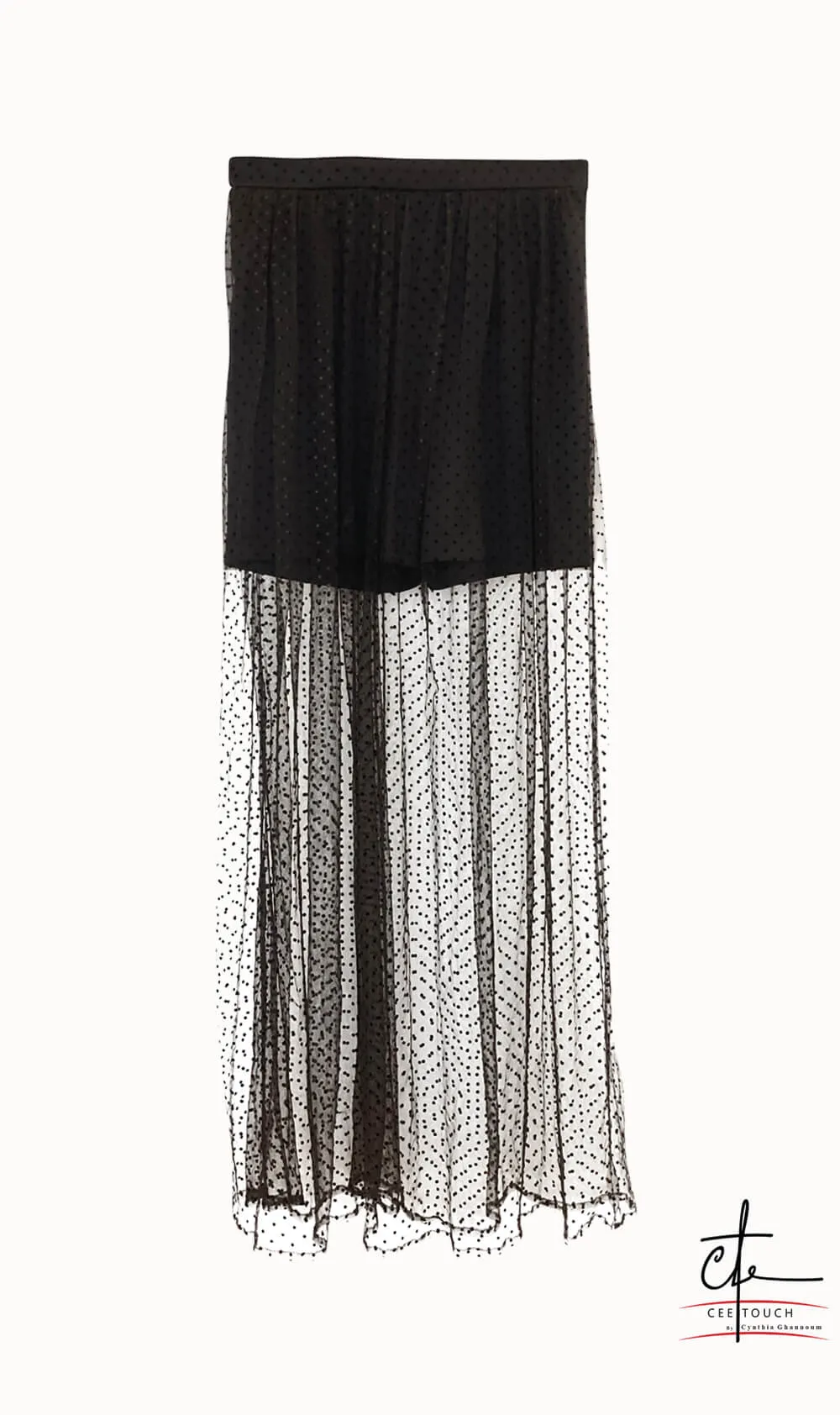 Black Tulle Maxi Skirt