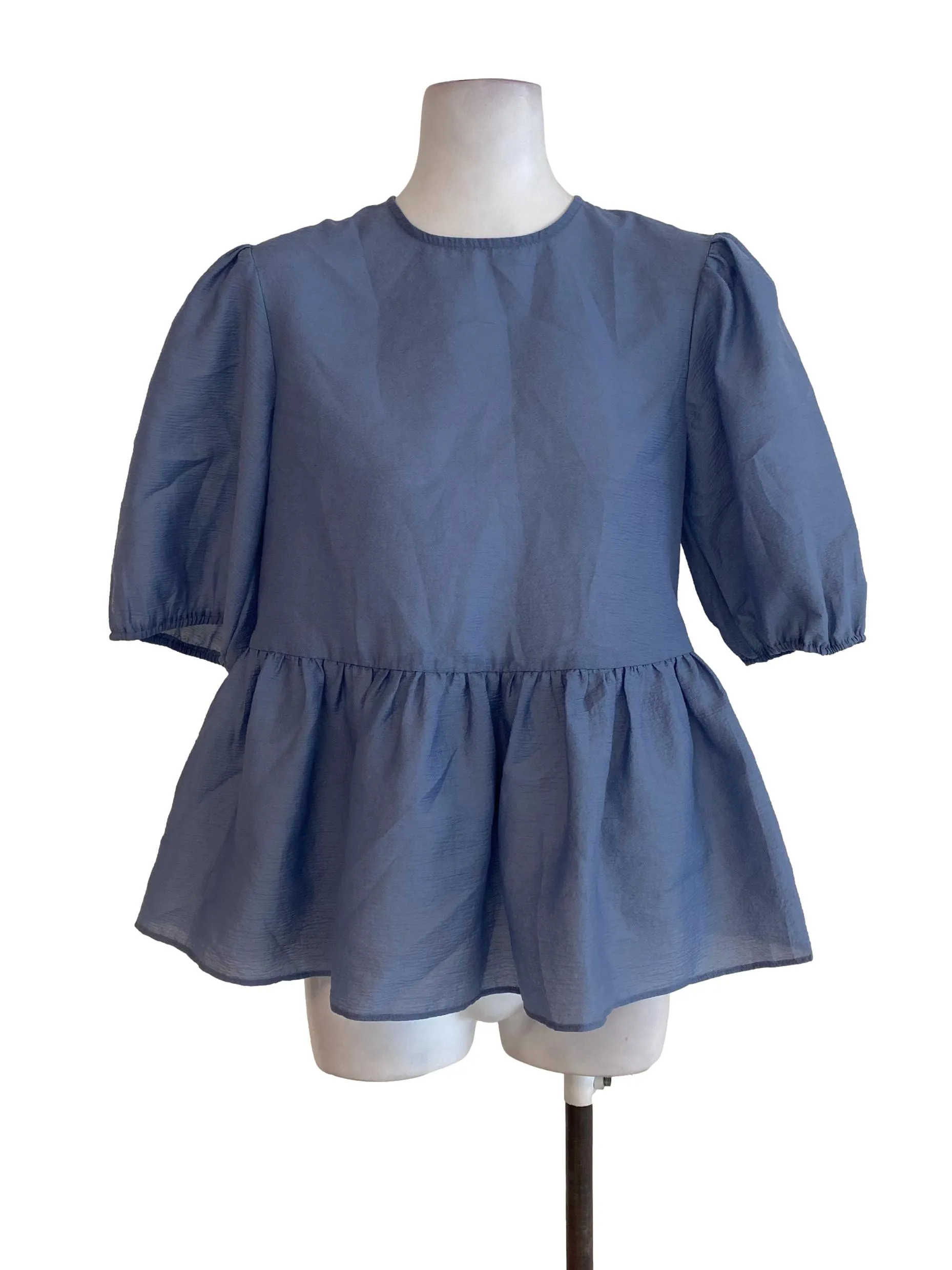 Blue Textured Top