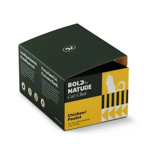 Bold by Nature CAT - Frozen Raw Chicken Patties Cat Food (1.36kg/3lb) - Small Yellow Box