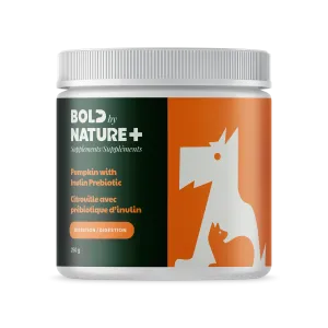 Bold by Nature Supplements - Pumpkin with Inulin Prebiotic for Dogs & Cats (8.8oz/250g)