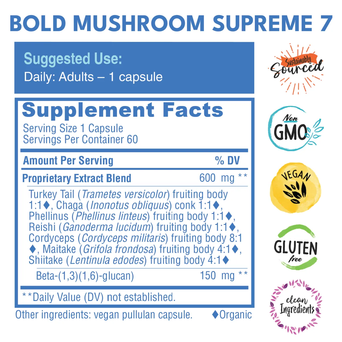 Bold Mushroom Supreme 7