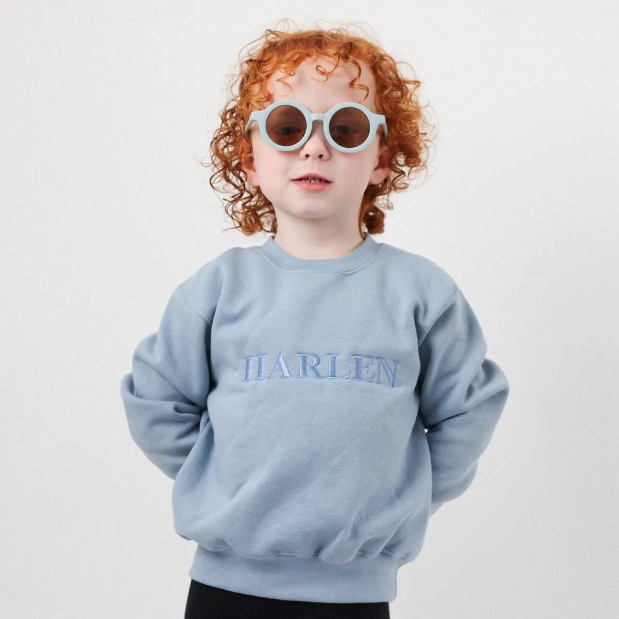 Bold Name Embroidered Sweater