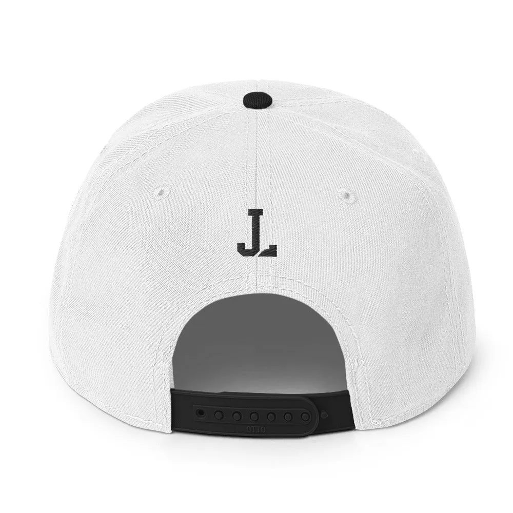 Bold 'Series' Snap-back (White)
