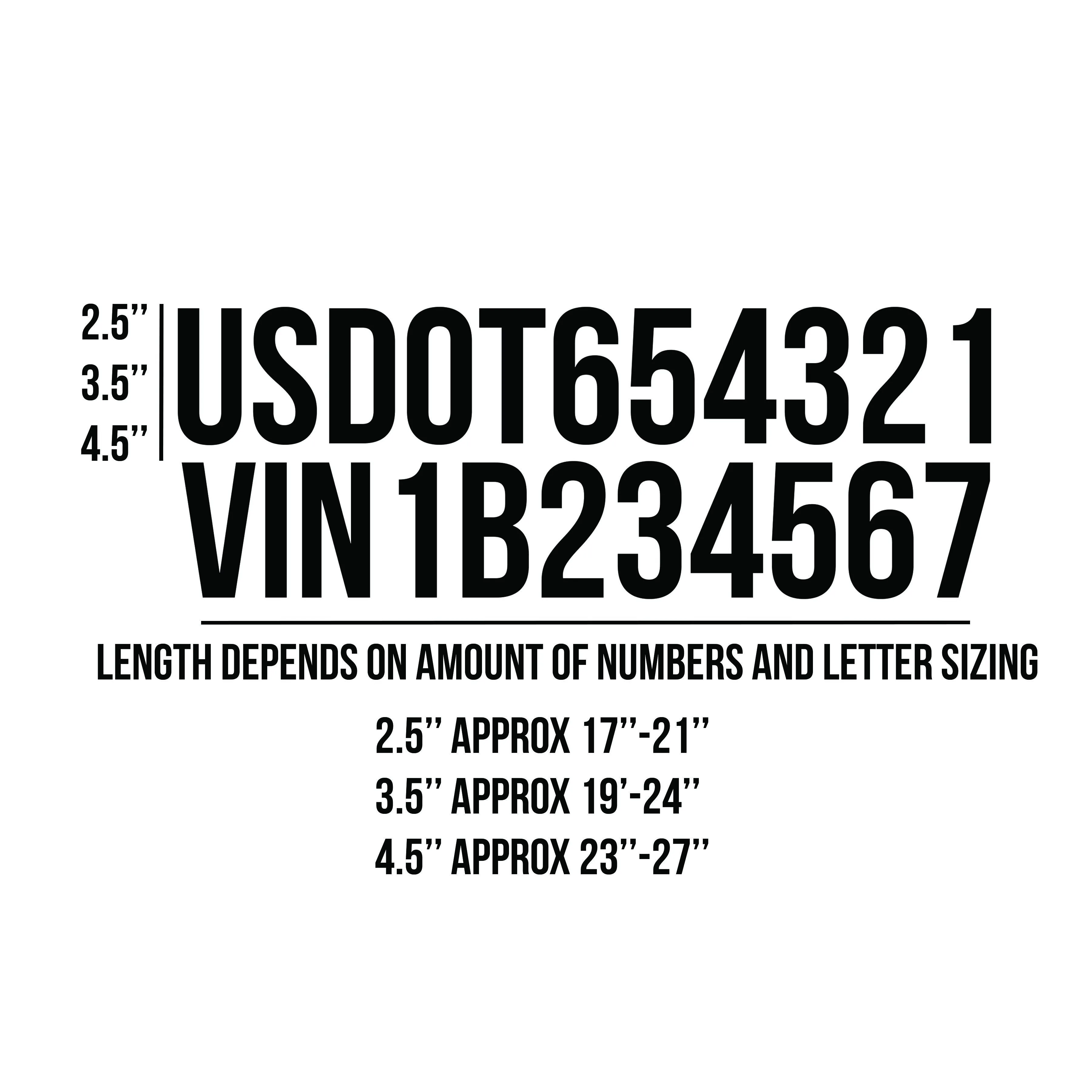 Bold Top 2 Line Decal (Very Popular), 2 Pack