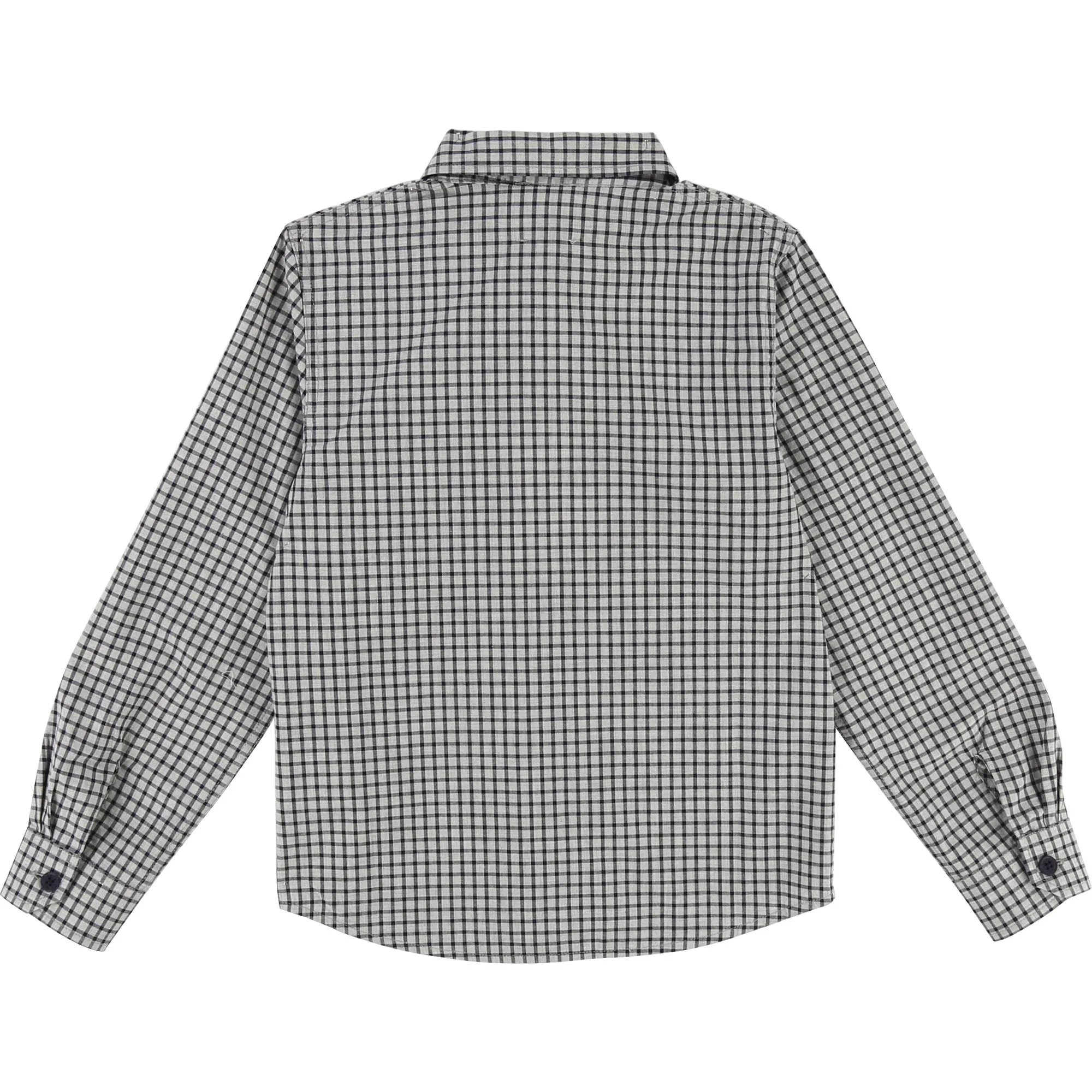 Boys Grey Checked Shirt