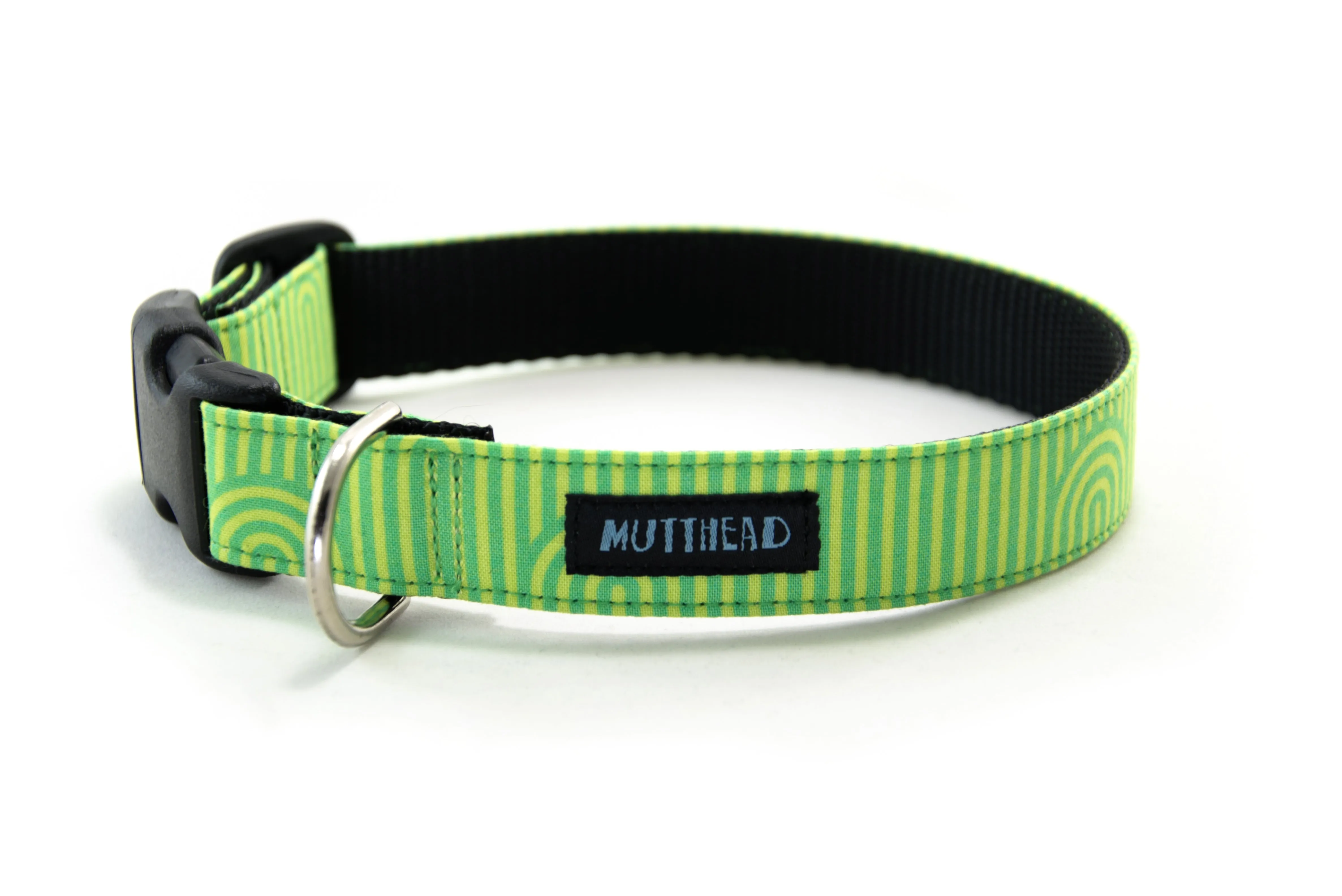 Buckle Dog Collar in Guinness (Green)