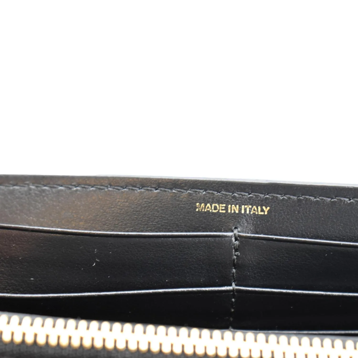 BURBERRY TB Continental Leather Wallet Black