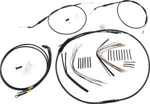 Burly Brand B30-1191 T-Bar Cable and Brake Line Kit - 14in.
