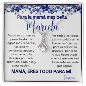Cadena Radiante de Eterno Encanto: Collar Lazo de Amor para Mamá
