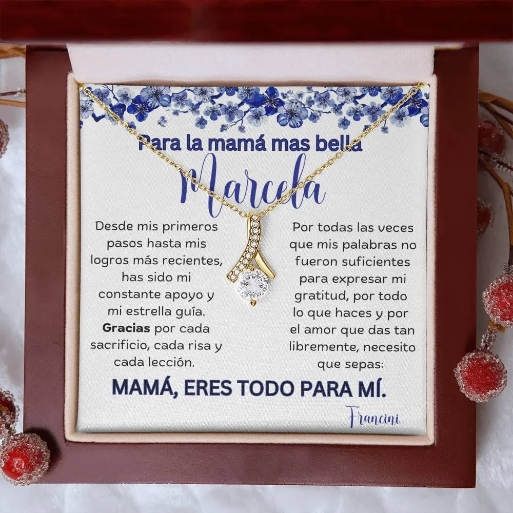 Cadena Radiante de Eterno Encanto: Collar Lazo de Amor para Mamá