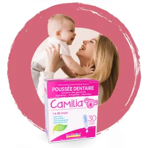 Camilia soulage les symptômes reliés à la poussée dentaire