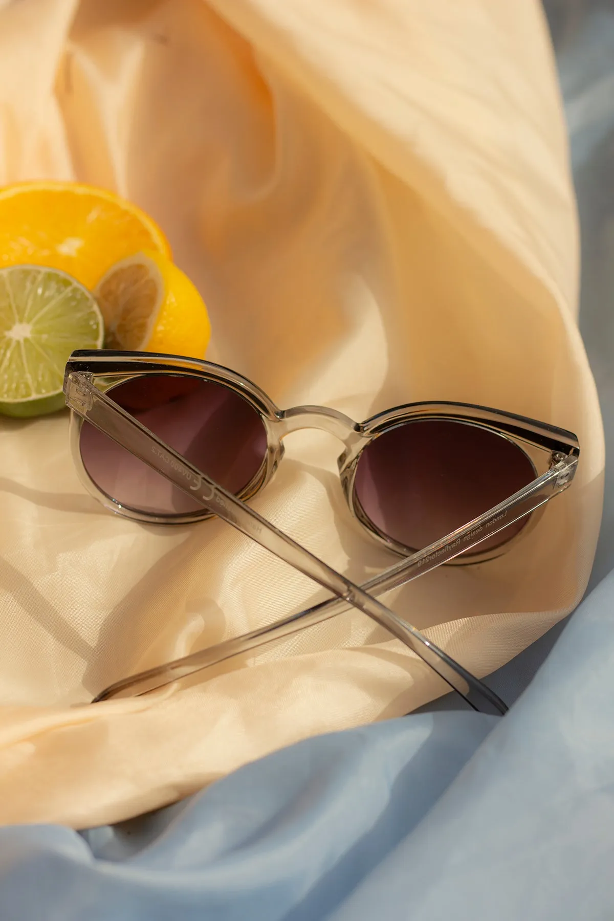Cat Eye Sunglasses with Brow Line