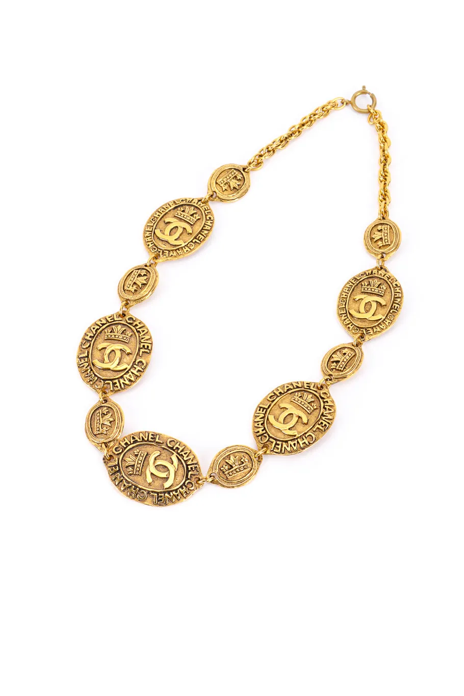 CC Crown Medallion Necklace