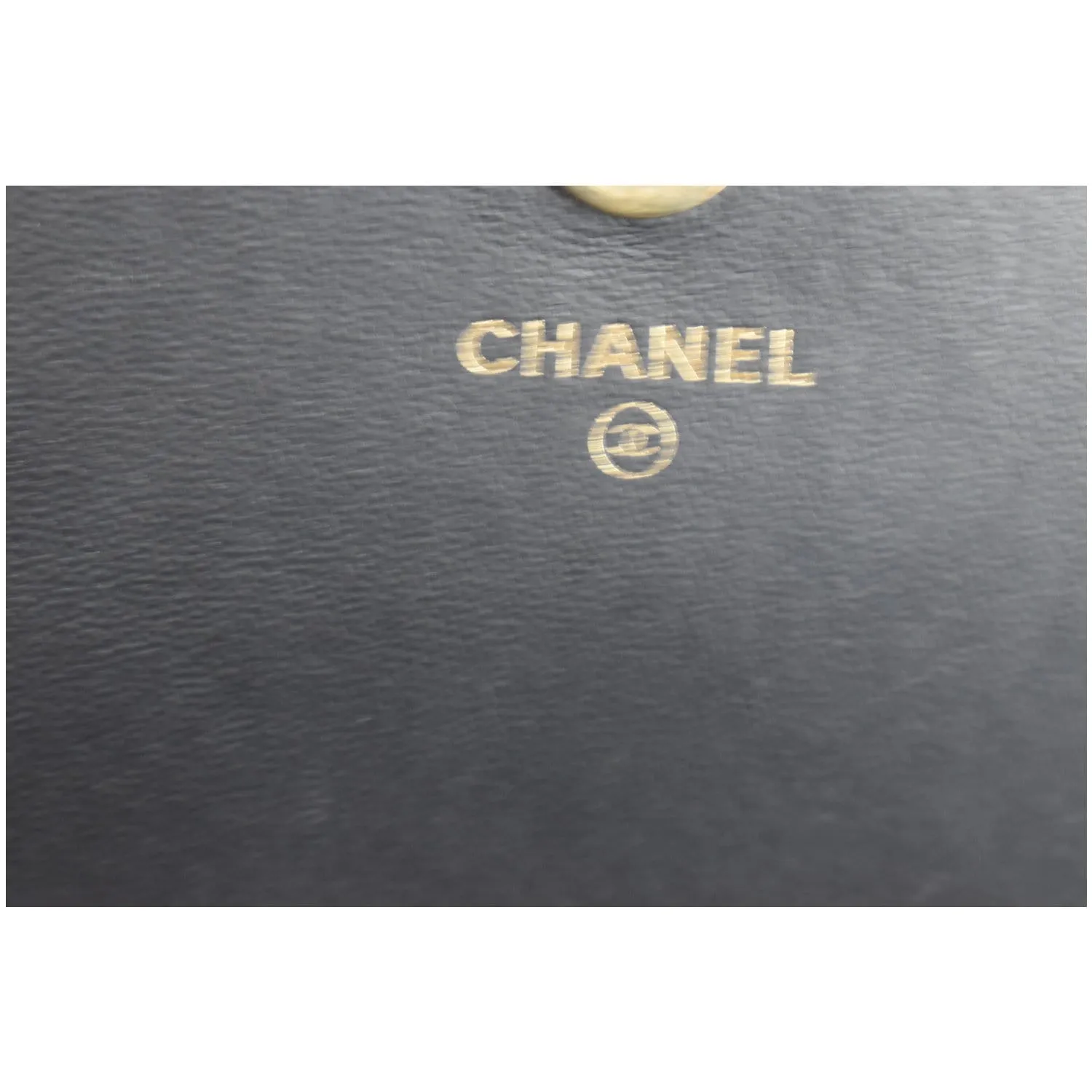 CHANEL Boy Woc Lambskin Leather Wallet On Chain Clutch Bag Black