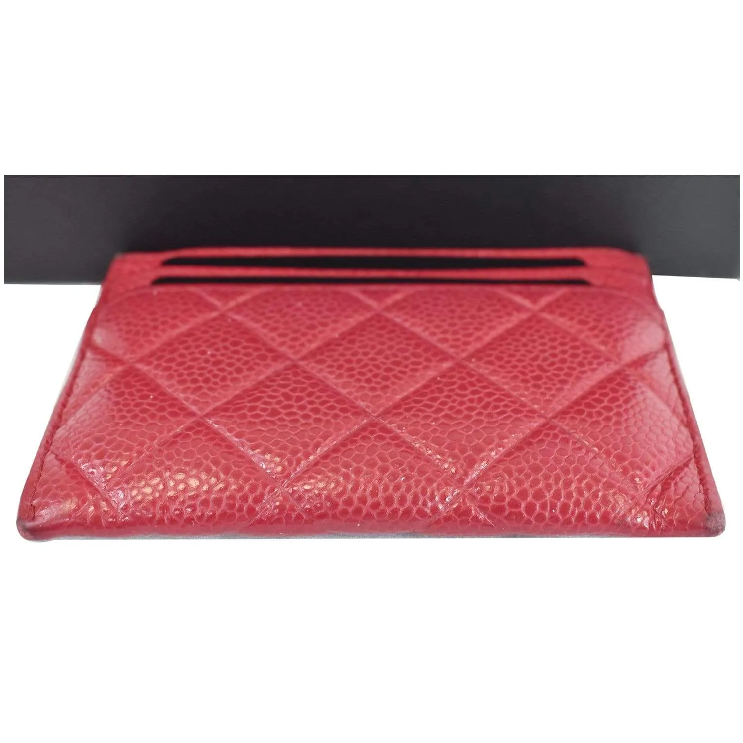 CHANEL CC Card Holder Caviar Leather Case Hot Pink - Final Sale