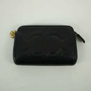 Chanel Coco Caviar Skin Black Mockup Pouch #2527