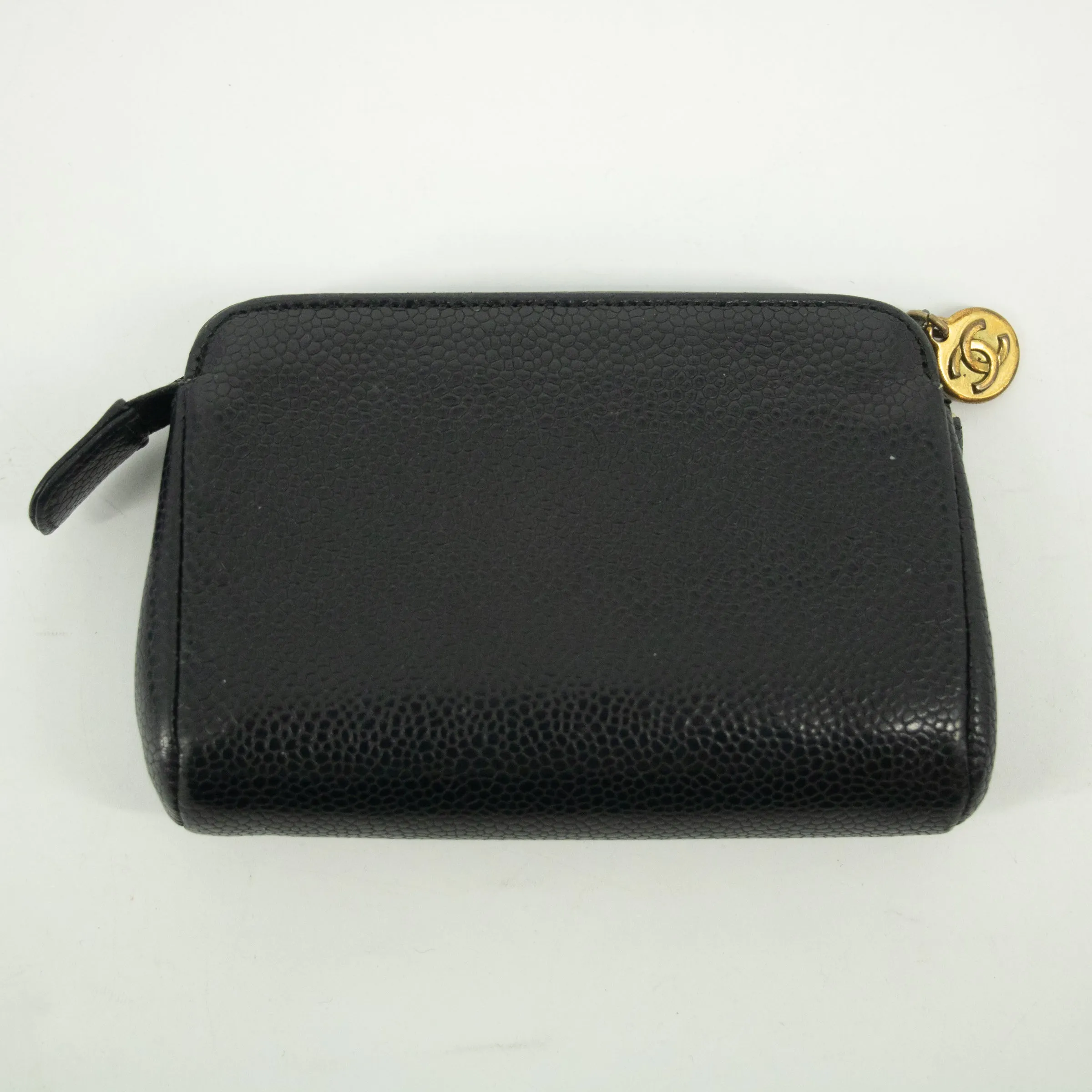 Chanel Coco Caviar Skin Black Mockup Pouch #2527