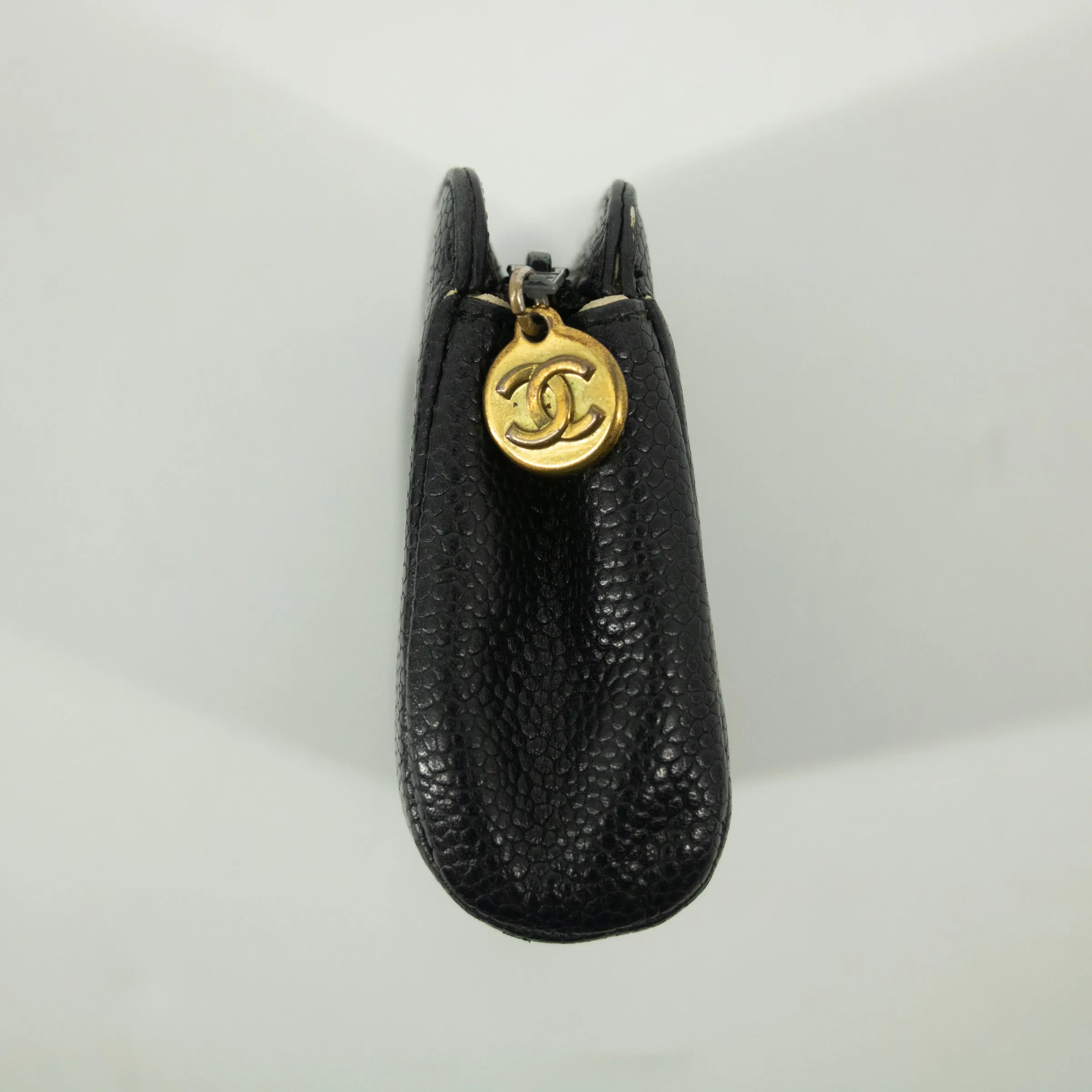 Chanel Coco Caviar Skin Black Mockup Pouch #2527