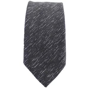 Charcoal Wool Textured Tie