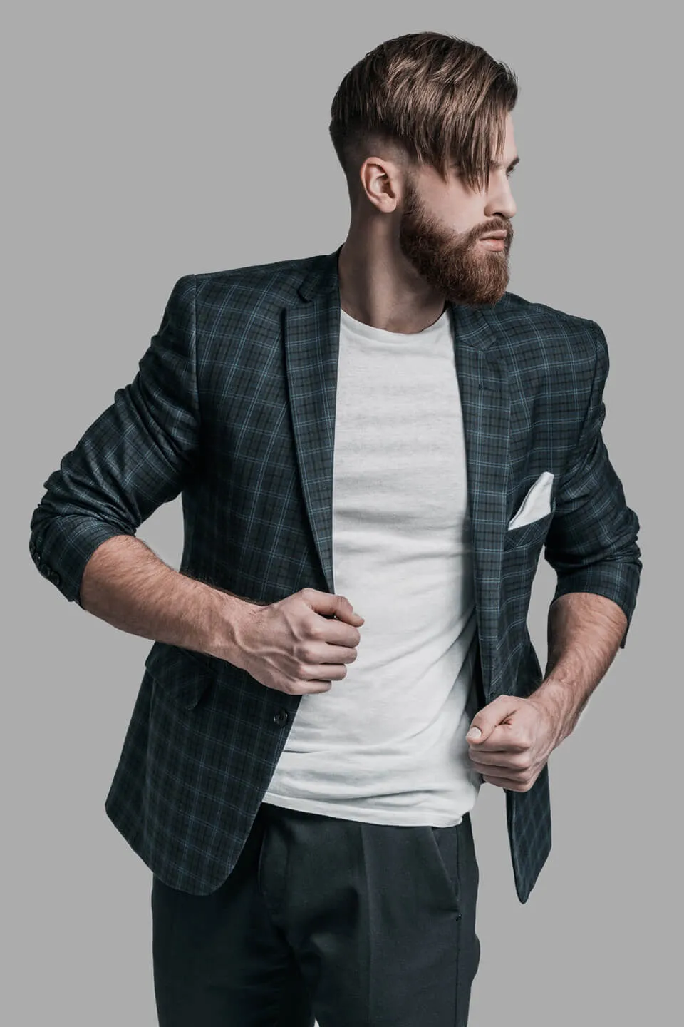Checked Blazer