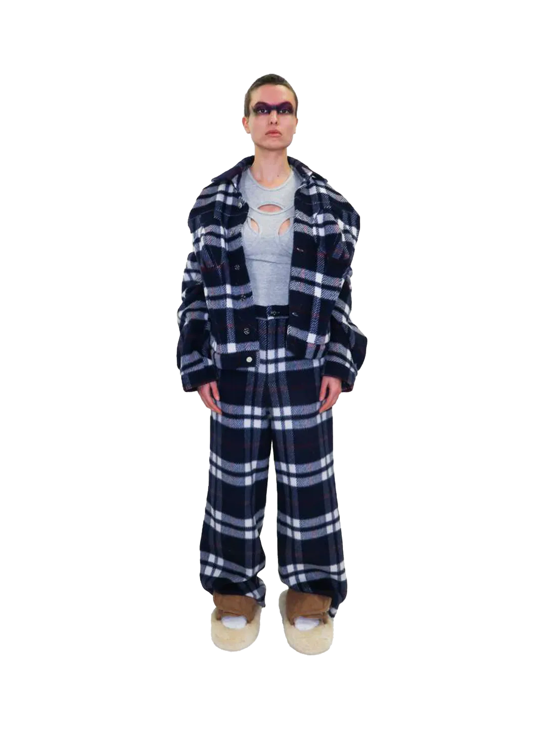 Checked Box Jacket