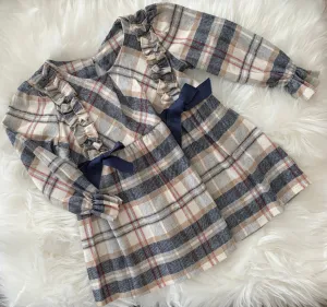 Checked Double Bow Dress