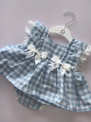Checked dress and pants 05242285