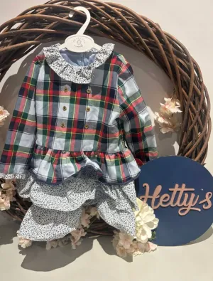 Checked Frilly Dress