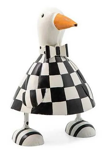 Checked Metal Goose