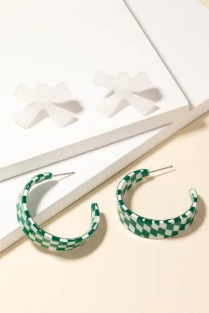 Checked Resin Hoops