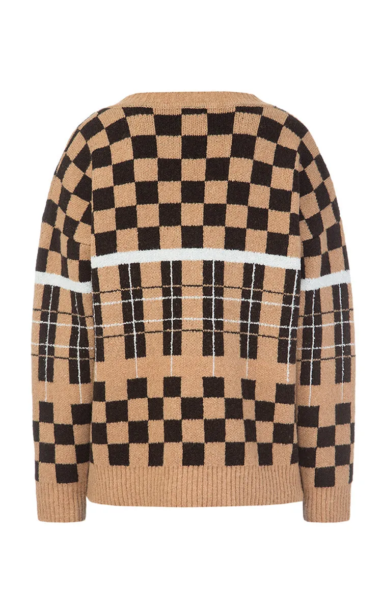 Checked Sweater