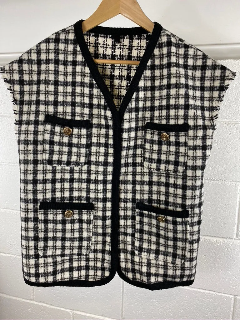 Checked Vest