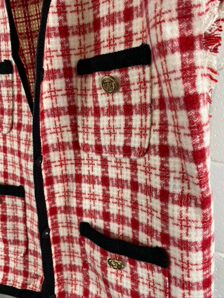 Checked Vest