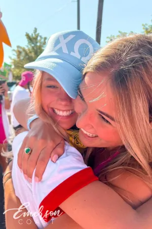 Chi Omega Bold Bid Day Trucker Hat