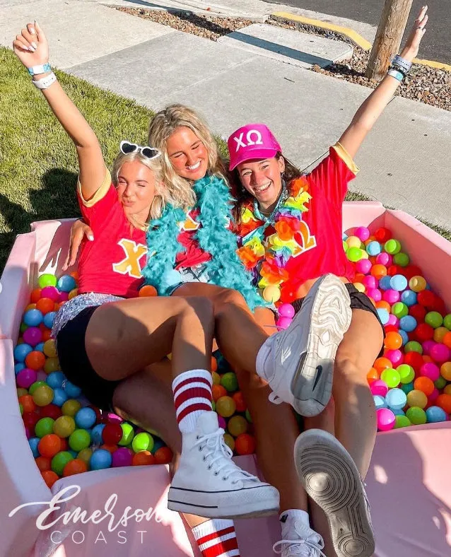 Chi Omega Bold Bid Day Trucker Hat