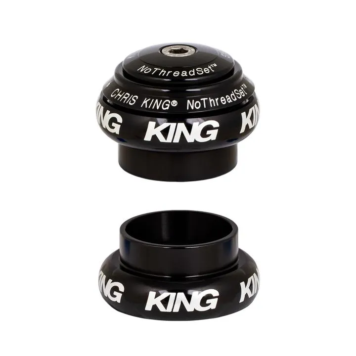 Chris King 1" NoThreadSet Headset (EC30/EC30) - Black Bold Logo