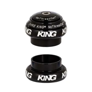 Chris King 1" NoThreadSet Headset (EC30/EC30) - Black Bold Logo