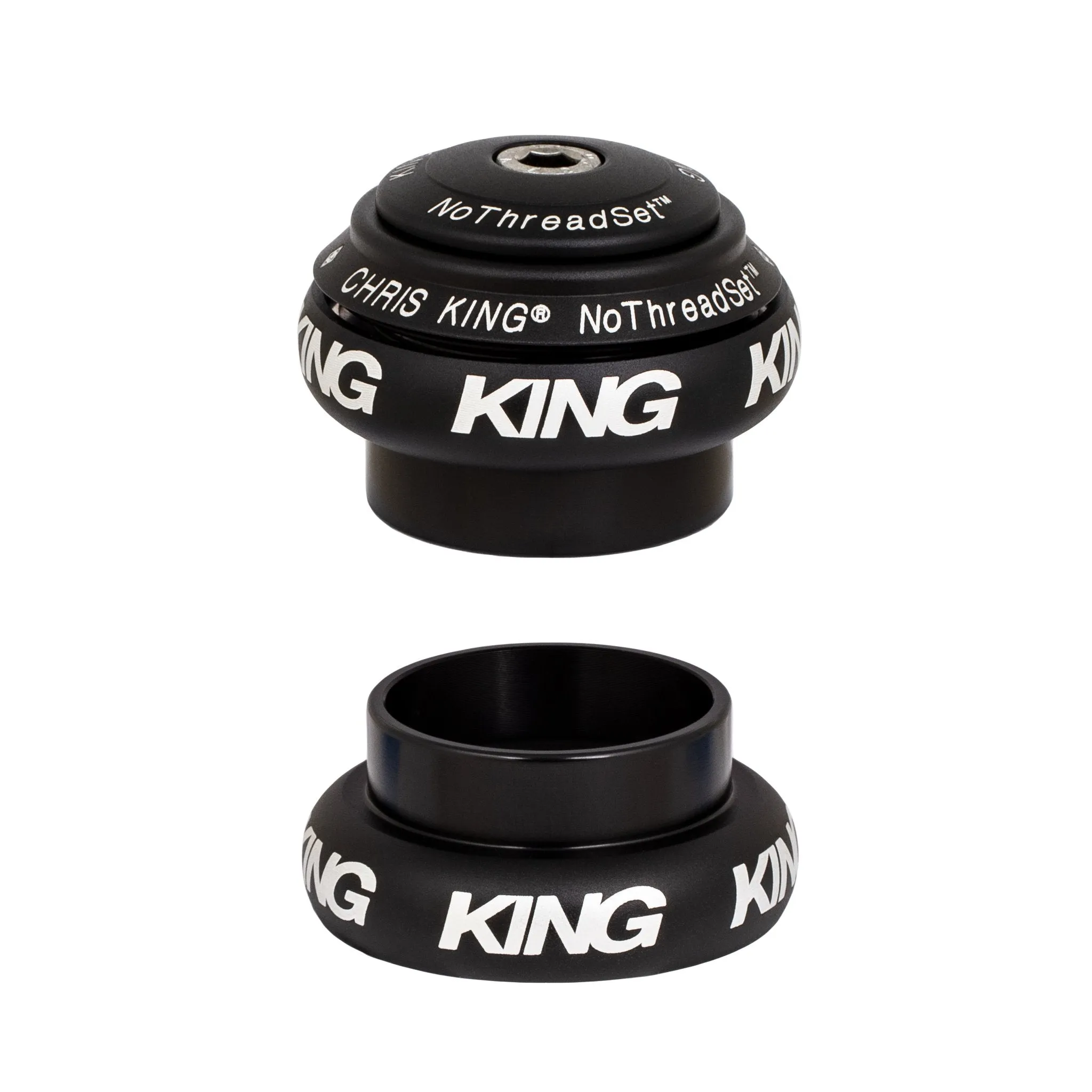 Chris King NoThreadSet Headset (EC34/EC34) - Jet Bold Laser