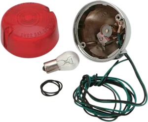 Chris Products 8407R Rear Turn Signal - Single-Filament with Red Lens