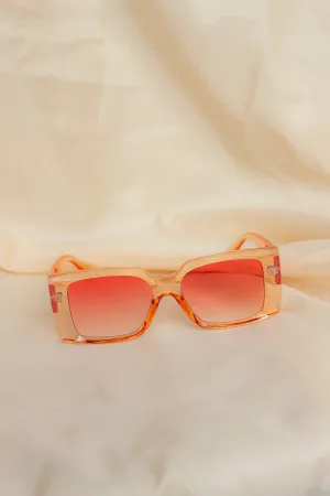 Chunky Bevelled Rectangle Sunglasses