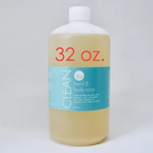 clean | gentle hand & body soap | 32oz. refill